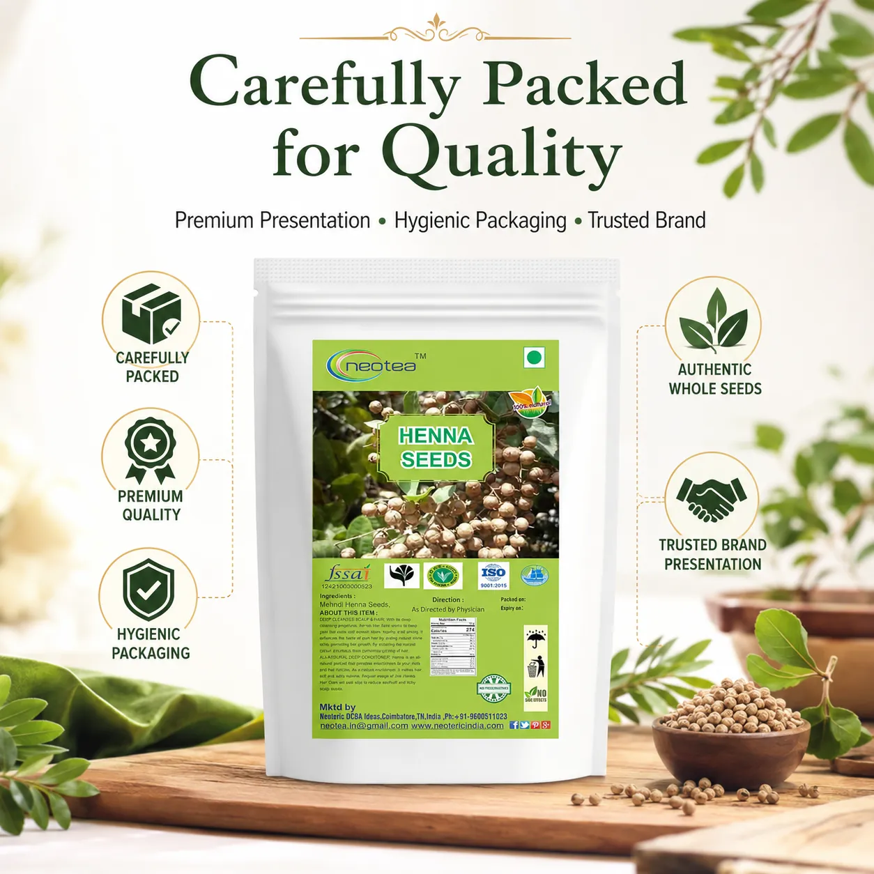 Henna Seeds Whole Natural Premium Quality | Carefully Cleaned & Packed Henna Seed | Traditional Herbal Ingredient for Everyday Use | Natural Seeds for Home Preparation