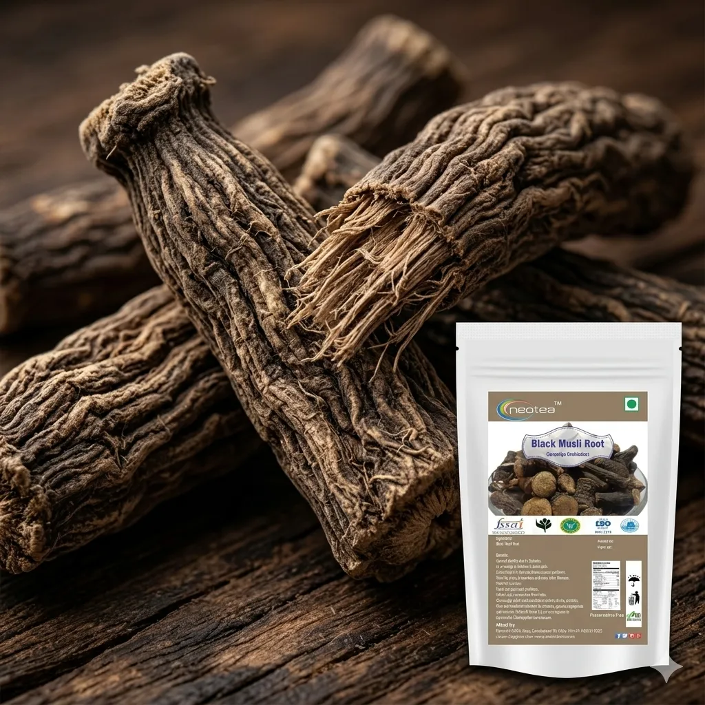 Black Musli Root | Kali Musli Whole Dried Root | 100% Natural Herbal Ingredient | Traditionally Used Botanical Root | Carefully Cleaned & Packed | Premium Quality