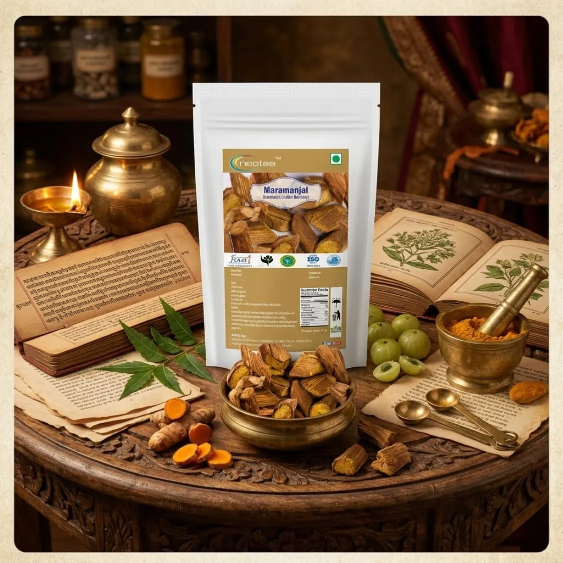 Maramanjal Raw Herbal Whole Dried Herb | Natural Maramanjal Herb Pieces | Traditionally Used Botanical Ingredient | Carefully Cleaned & Packed | For Traditional Herbal Preparations