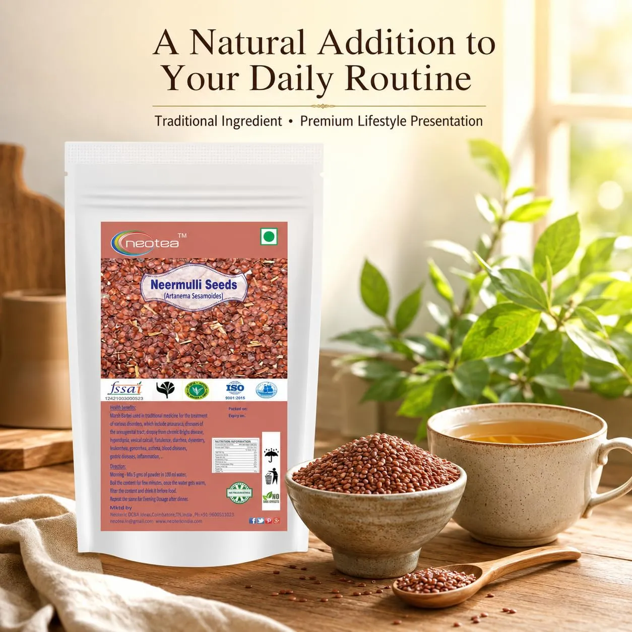 Neermulli Seeds | Natural Whole Neermulli Seeds | Premium Quality Dried Herbal Seeds | Carefully Cleaned & Packed | Traditional Ingredient for Everyday Use | 100% Natural