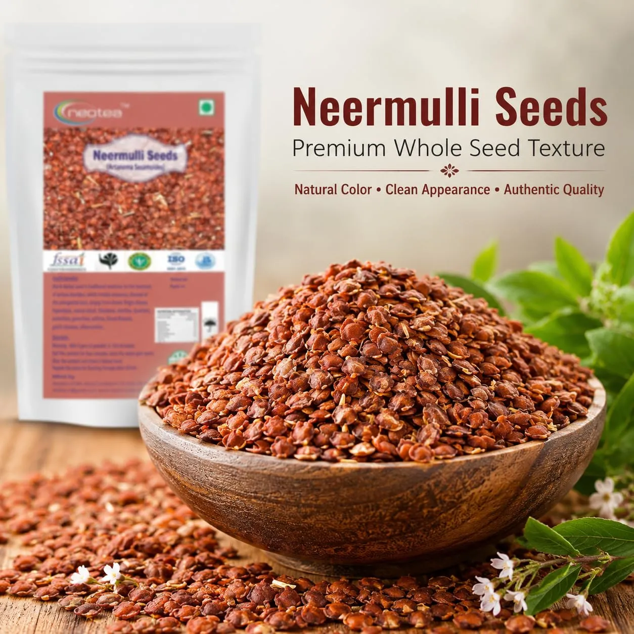 Neermulli Seeds | Natural Whole Neermulli Seeds | Premium Quality Dried Herbal Seeds | Carefully Cleaned & Packed | Traditional Ingredient for Everyday Use | 100% Natural
