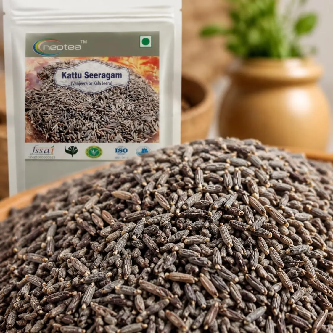 Kattu Seeragam Seeds | Wild Cumin Seeds | Natural Whole Kattu Seeragam | Aromatic Spice for Traditional Cooking, Herbal Preparations & Everyday Kitchen Use | Carefully Packed Quality