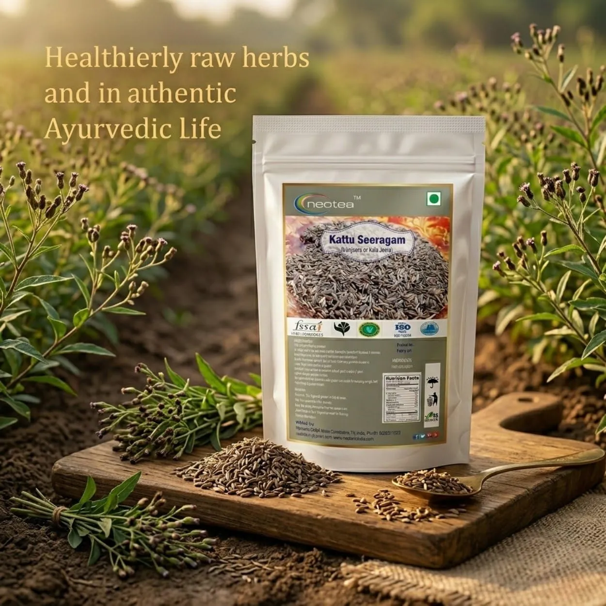 Kattu Seeragam Seeds | Wild Cumin Seeds | Natural Whole Kattu Seeragam | Aromatic Spice for Traditional Cooking, Herbal Preparations & Everyday Kitchen Use | Carefully Packed Quality