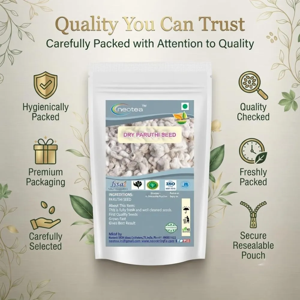 Cotton Seeds (Raw Herbal Seeds) | Natural Whole Cotton Seed | Unprocessed Herbal Seed for Traditional & Everyday Use | Carefully Cleaned and Packed | 100% Natural