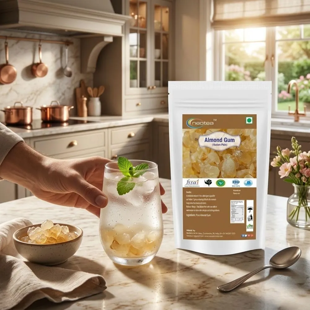 Almond Gum | Natural Almond Gum Resin | Premium Raw Herbal Ingredient | Whole Dried Almond Gum Crystals | Traditional Culinary & Beverage Ingredient | Carefully Packed