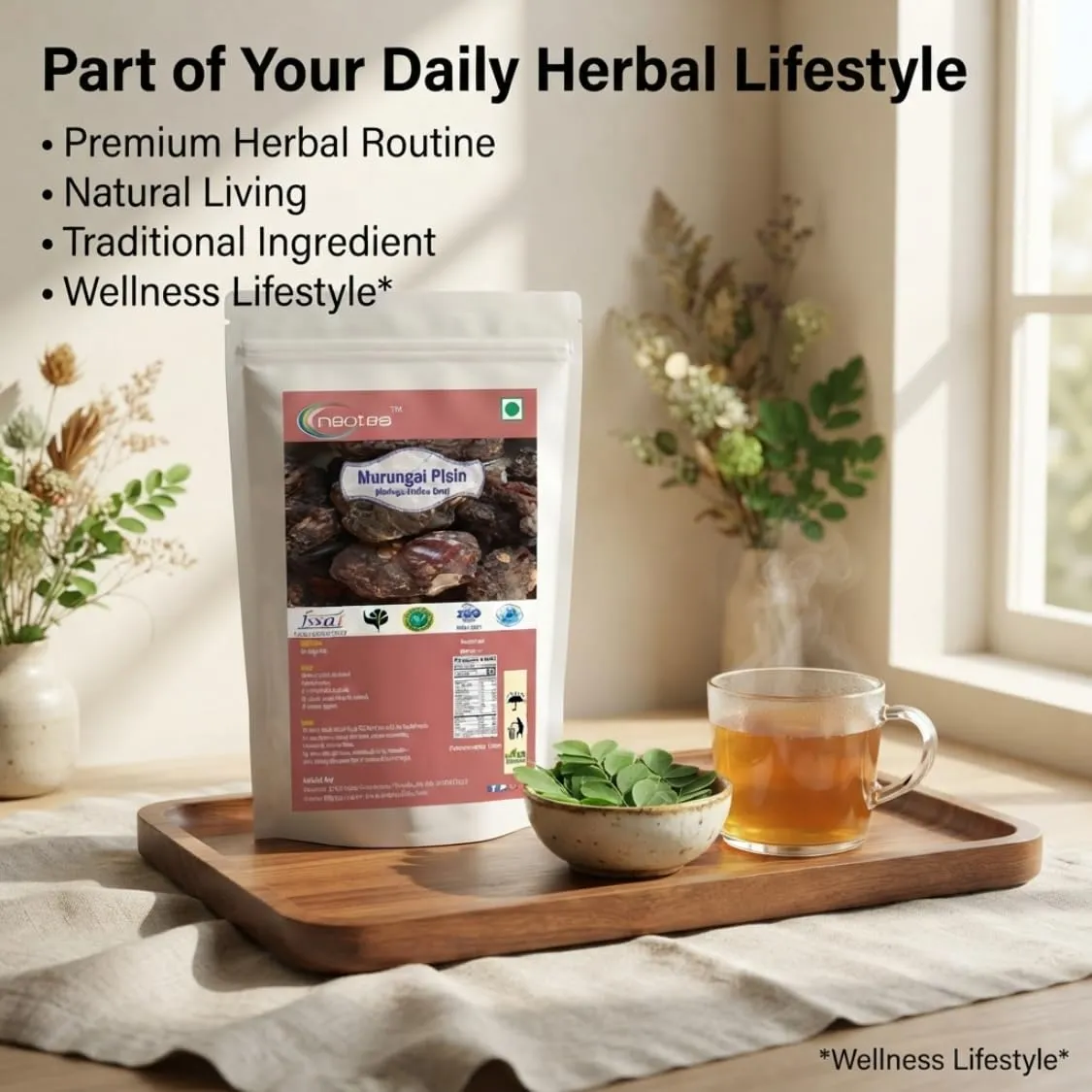 Murungai Pisin (Moringa Gum) Raw Herbal Resin | Natural Murungai Tree Gum | Traditionally Used Herbal Ingredient | Unprocessed Raw Resin | Carefully Collected & Packed