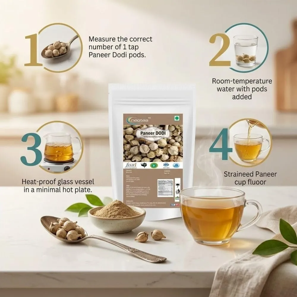 Paneer Dodi Raw Herb | Paneer Dodi Whole Dried Herb | Withania coagulans Dried Fruits | Traditional Indian Herbal Ingredient | Naturally Dried & Carefully Packed