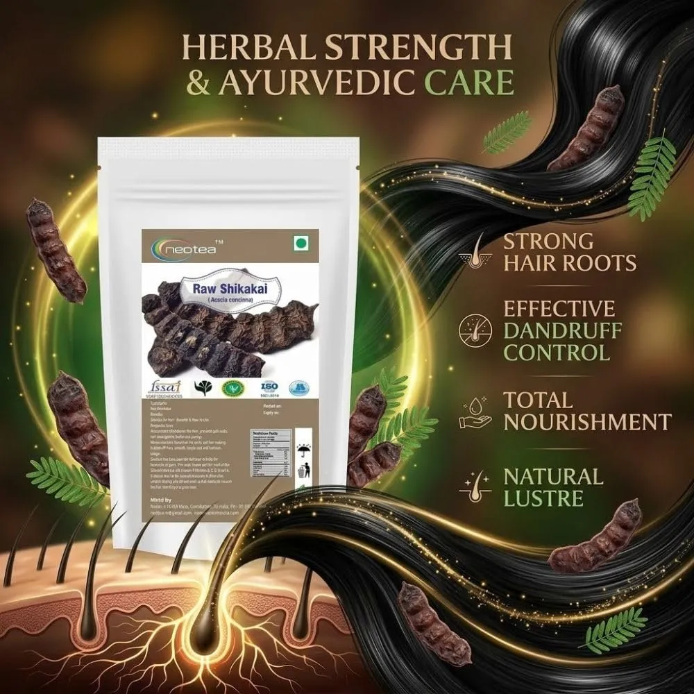 Shikakai Raw Herbal Pods | Natural Shikakai Fruit for Traditional Hair Care Routines | Whole Dried Shikakai Pods | Unprocessed Herbal Ingredient | Carefully Packed