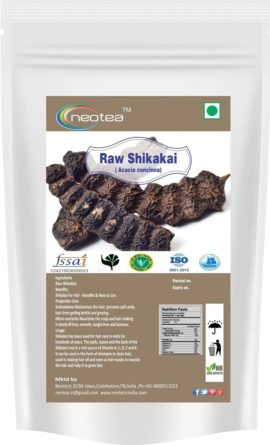 Shikakai Raw Herbal Pods | Natural Shikakai Fruit for Traditional Hair Care Routines | Whole Dried Shikakai Pods | Unprocessed Herbal Ingredient | Carefully Packed