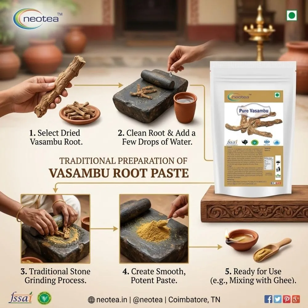 Vasambu Whole Dried Herb | Raw Vasambu Root (Acorus Calamus) | Traditional Herbal Ingredient | Naturally Dried & Carefully Packed | For Traditional Home Use & Herbal Preparations