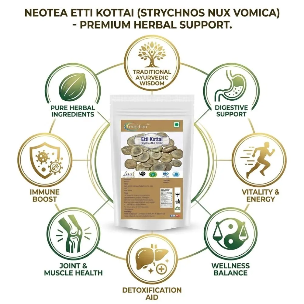 Etti Kottai (Whole Raw Herbal Seeds) | Naturally Dried Etti Kottai Seeds | Traditional Herbal Ingredient | Carefully Cleaned & Packed | Natural Whole Seeds