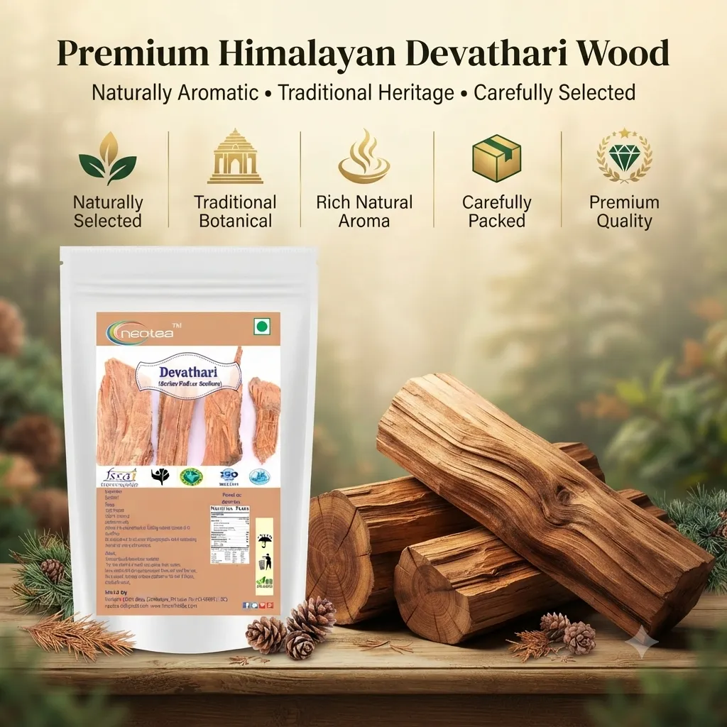 Devathari Raw Herbal | Whole Natural Devathari Herb | Traditionally Used Indian Herbal Ingredient | Unprocessed Raw Herb for Traditional Preparations | Carefully Packed
