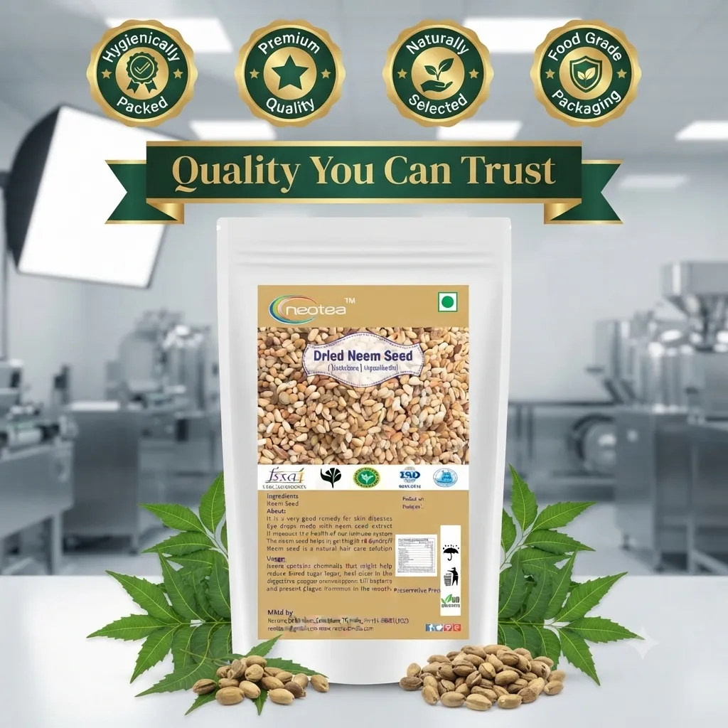 Dried Neem Seeds | Whole Raw Neem Seeds | Naturally Dried Herbal Seeds | Unprocessed Neem Seed for Traditional Uses, Gardening & Everyday Herbal Practices | No Added Preservatives