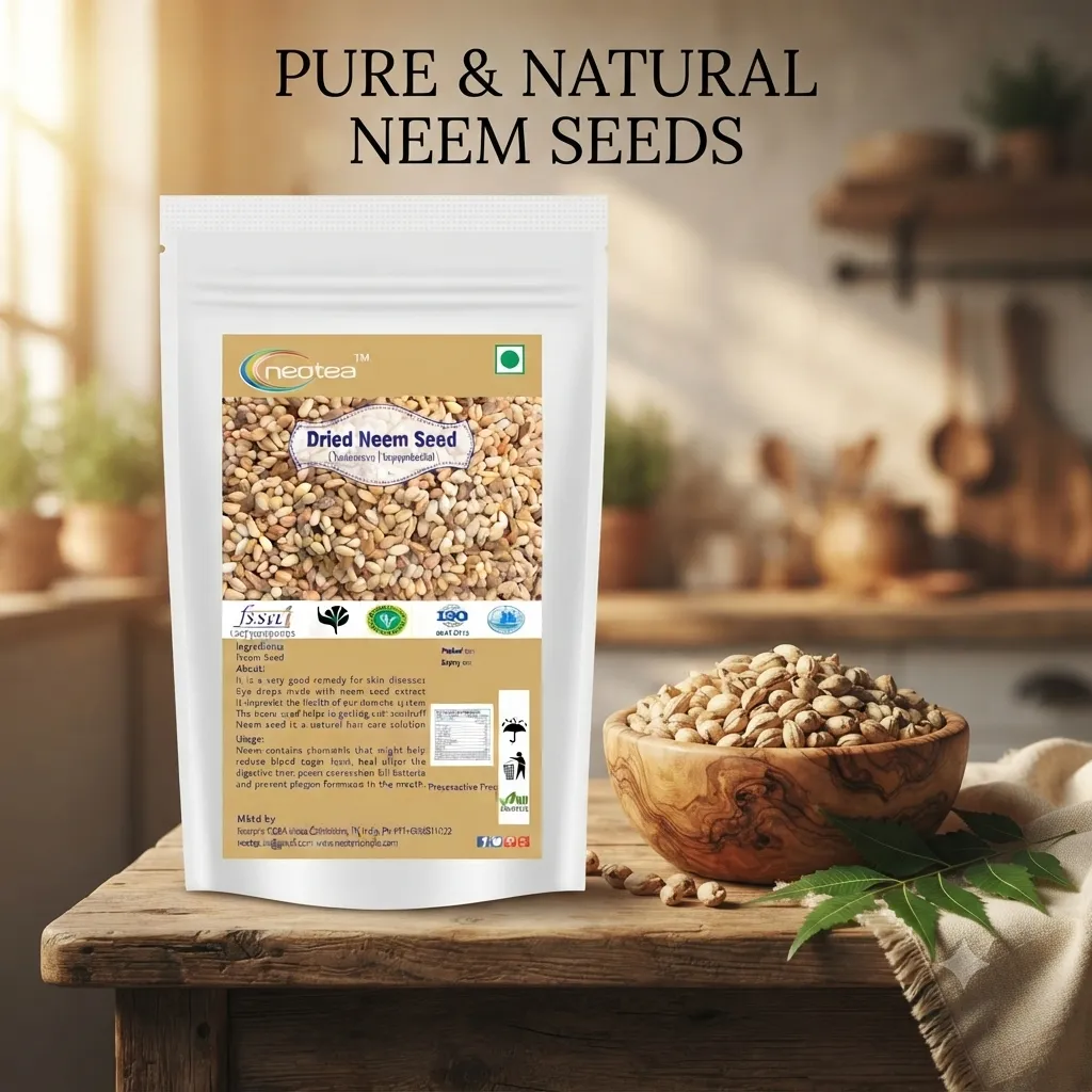 Dried Neem Seeds | Whole Raw Neem Seeds | Naturally Dried Herbal Seeds | Unprocessed Neem Seed for Traditional Uses, Gardening & Everyday Herbal Practices | No Added Preservatives