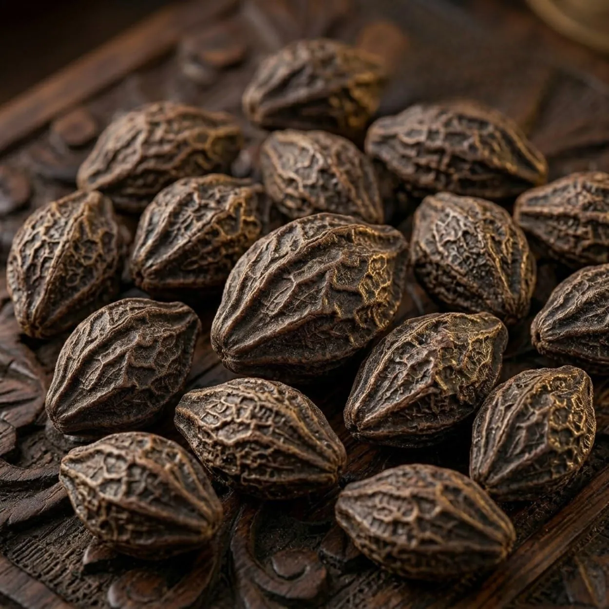 Pinju Kadukkai Raw Herbal | Whole Haritaki Fruit | Unprocessed Dried Herbal Ingredient | Traditional Indian Herb for Home Use | Natural Botanical Ingredient