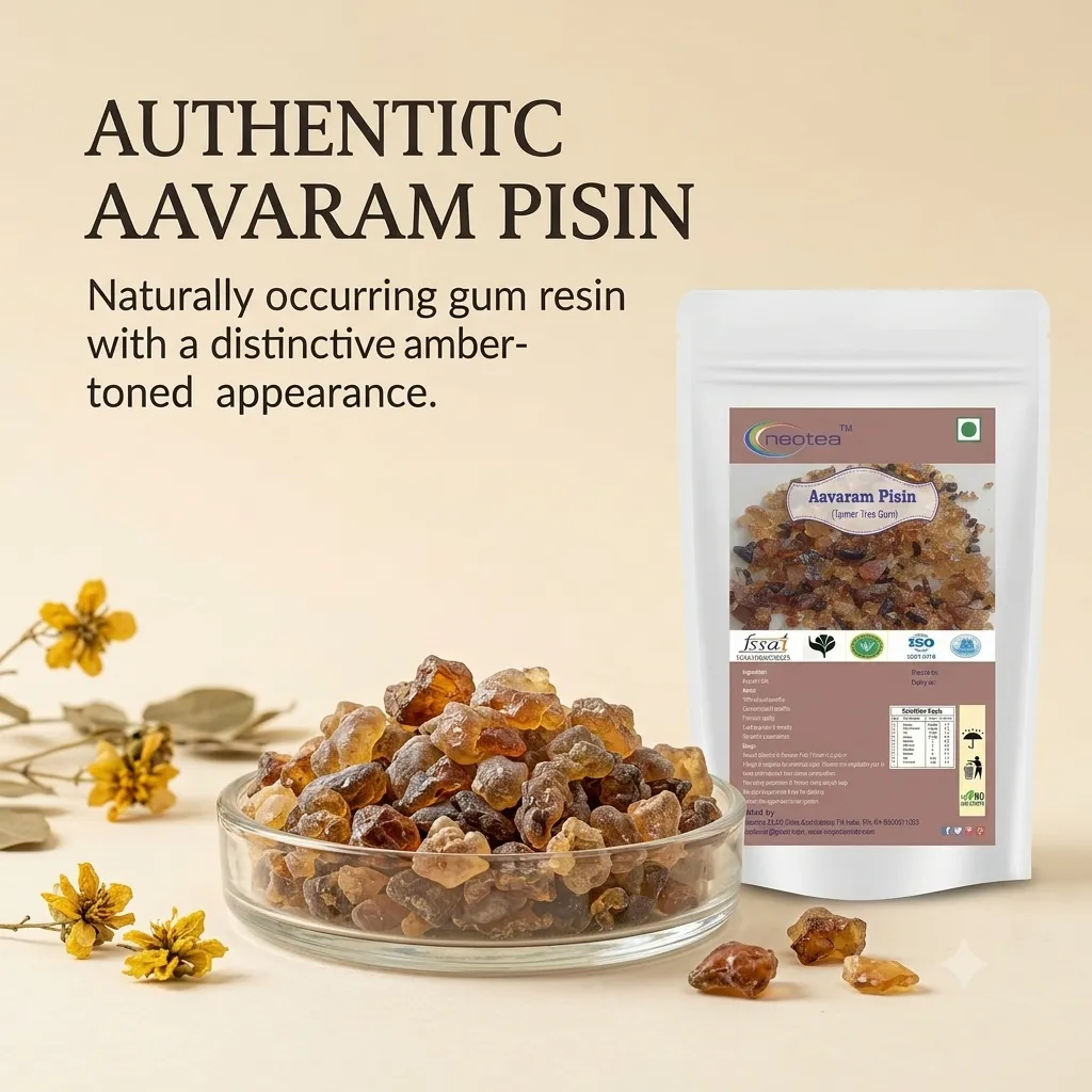 Aavaram Pisin (Tanner Tree Gum) Raw Herbal Resin | Natural Aavaram Pisin Gum | Traditional Indian Herbal Ingredient | Whole Raw Form for Traditional Use, Home Preparations & Herbal Practices