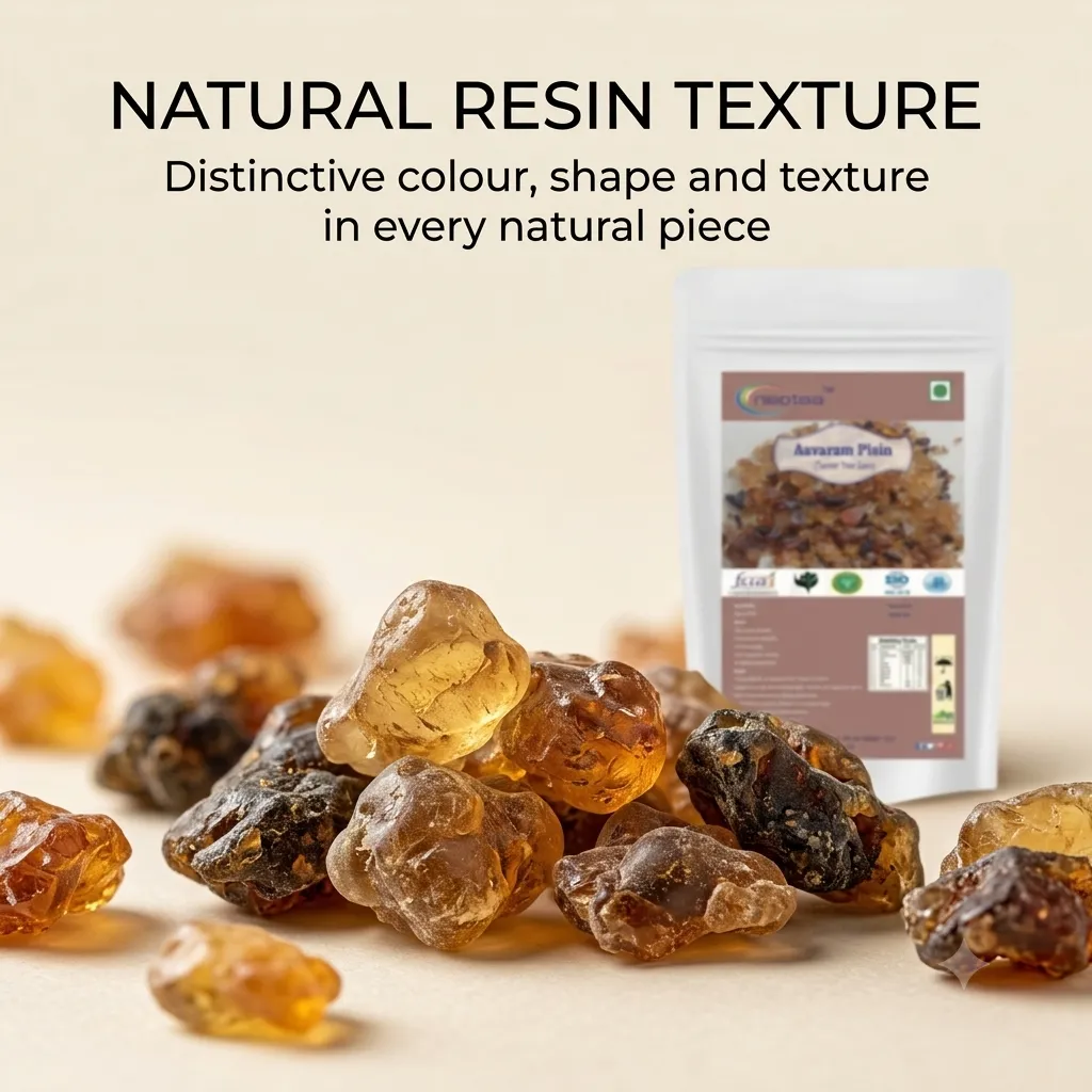Aavaram Pisin (Tanner Tree Gum) Raw Herbal Resin | Natural Aavaram Pisin Gum | Traditional Indian Herbal Ingredient | Whole Raw Form for Traditional Use, Home Preparations & Herbal Practices
