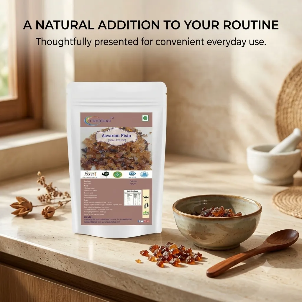 Aavaram Pisin (Tanner Tree Gum) Raw Herbal Resin | Natural Aavaram Pisin Gum | Traditional Indian Herbal Ingredient | Whole Raw Form for Traditional Use, Home Preparations & Herbal Practices