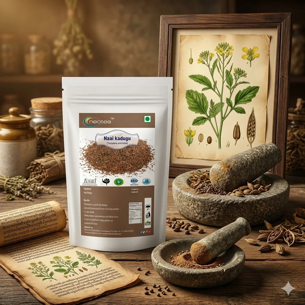Naai Kadugu Raw Herbal Seeds | Traditional Indian Herb | Whole Naai Kadugu Seeds for Traditional Home Use | Natural Dried Herbal Ingredient