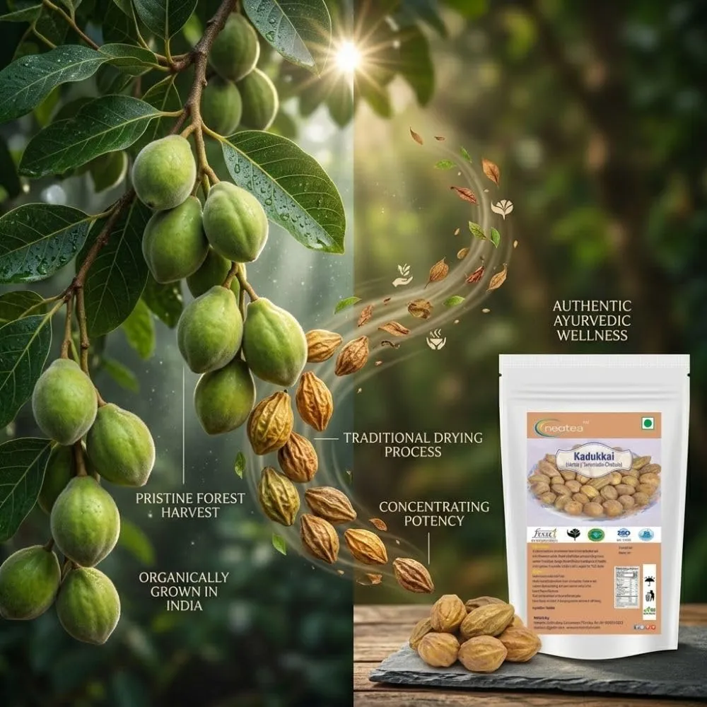 Harda Terminalia Chebula Kadukkai Haritaki – 100% Pure Dried Fruit for Digestive Health, Detox, and Wellness Natural Ayurvedic Remedy for Immunity Boost, Detoxification, and Overall Health Support
