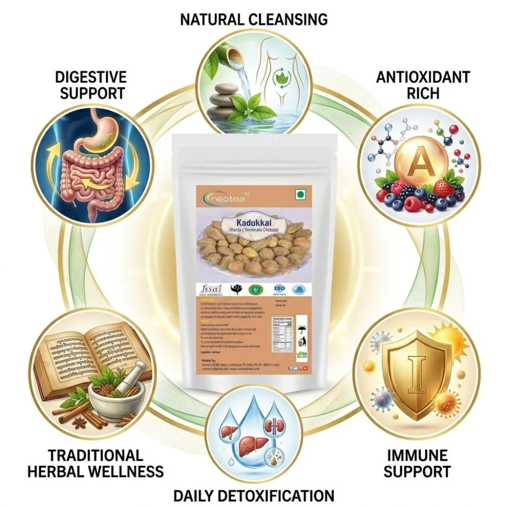 Harda Terminalia Chebula Kadukkai Haritaki – 100% Pure Dried Fruit for Digestive Health, Detox, and Wellness Natural Ayurvedic Remedy for Immunity Boost, Detoxification, and Overall Health Support