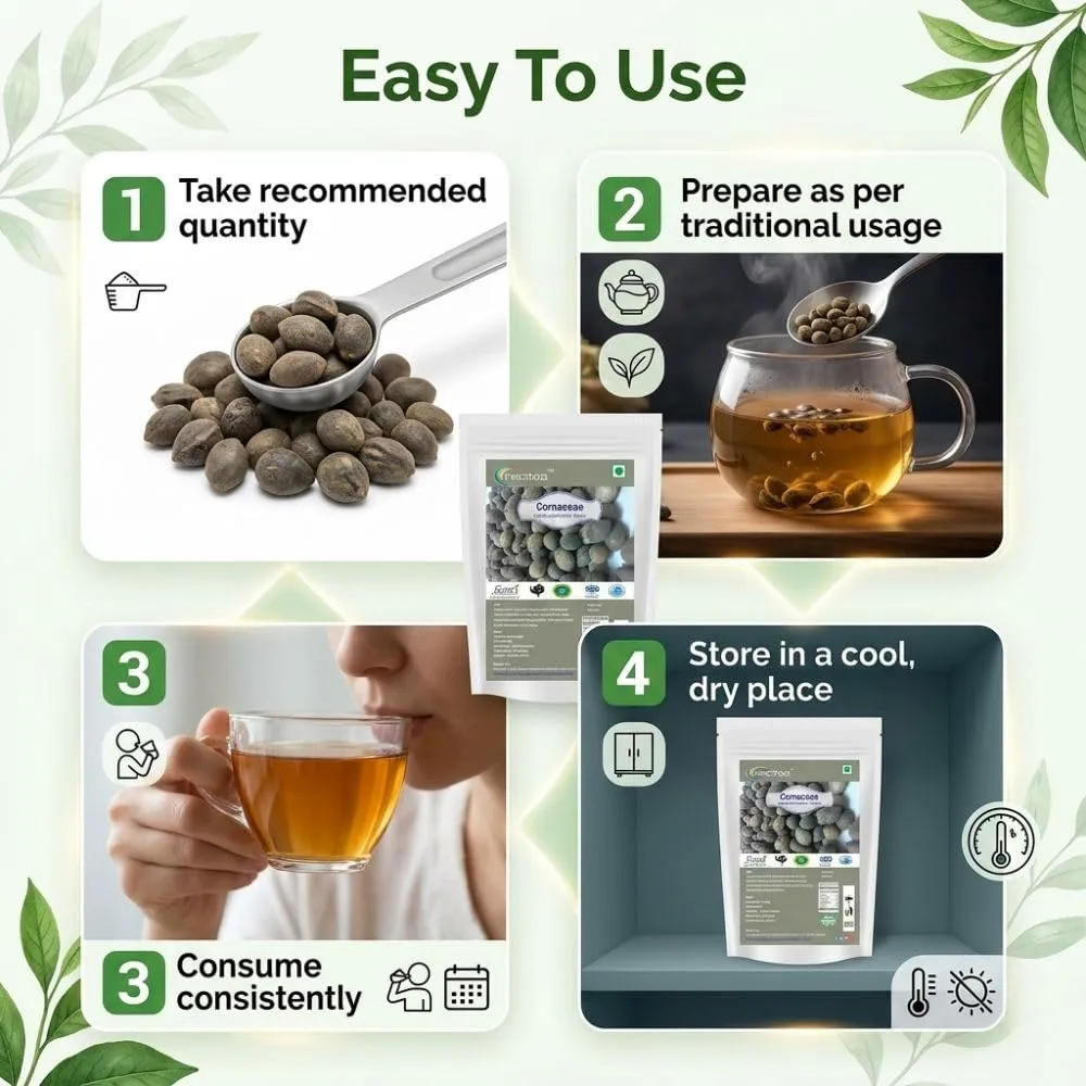 Cornaceae Alingil Raw Herbal | Dried Alingil Herb | Natural Whole Alingil for Traditional Herbal Preparations, Home Use & Herbal Recipes | Unprocessed Raw Herb