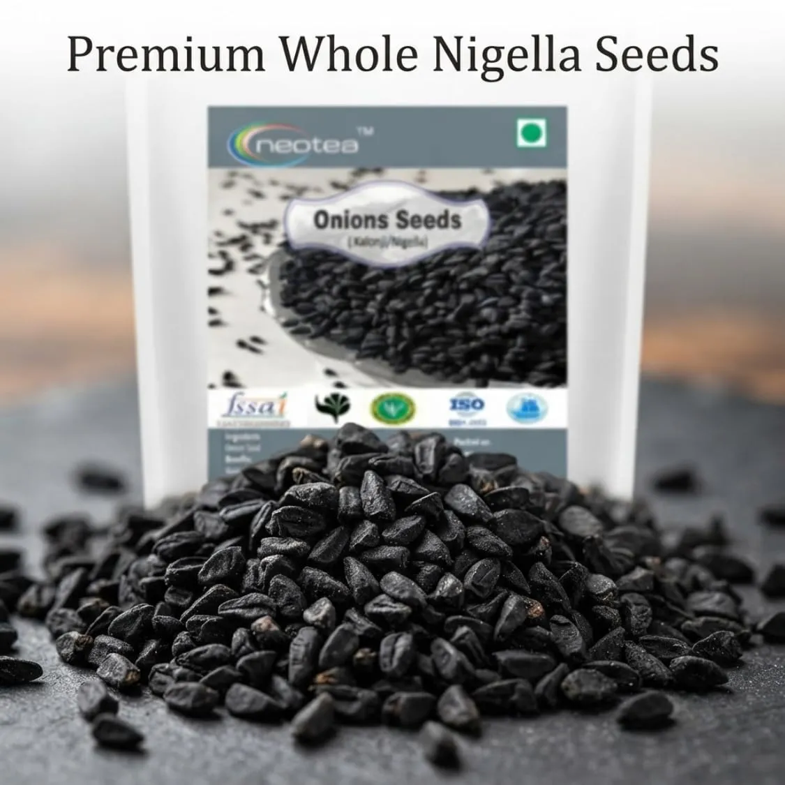 Onion Seeds (Kalonji) Raw Herbal Seeds | Pure Dried Onion Seeds for Traditional Kitchen, Herbal and Daily Wellness Use | Natural Whole Seeds | Carefully Cleaned & Packed
