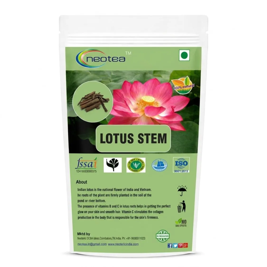 Lotus Stem Raw Herbal | Dried Lotus Stem Whole Natural Herb | Nelumbo Nucifera Stem | Traditional Herbal Ingredient for Home Use, Herbal Preparations & Natural Wellness