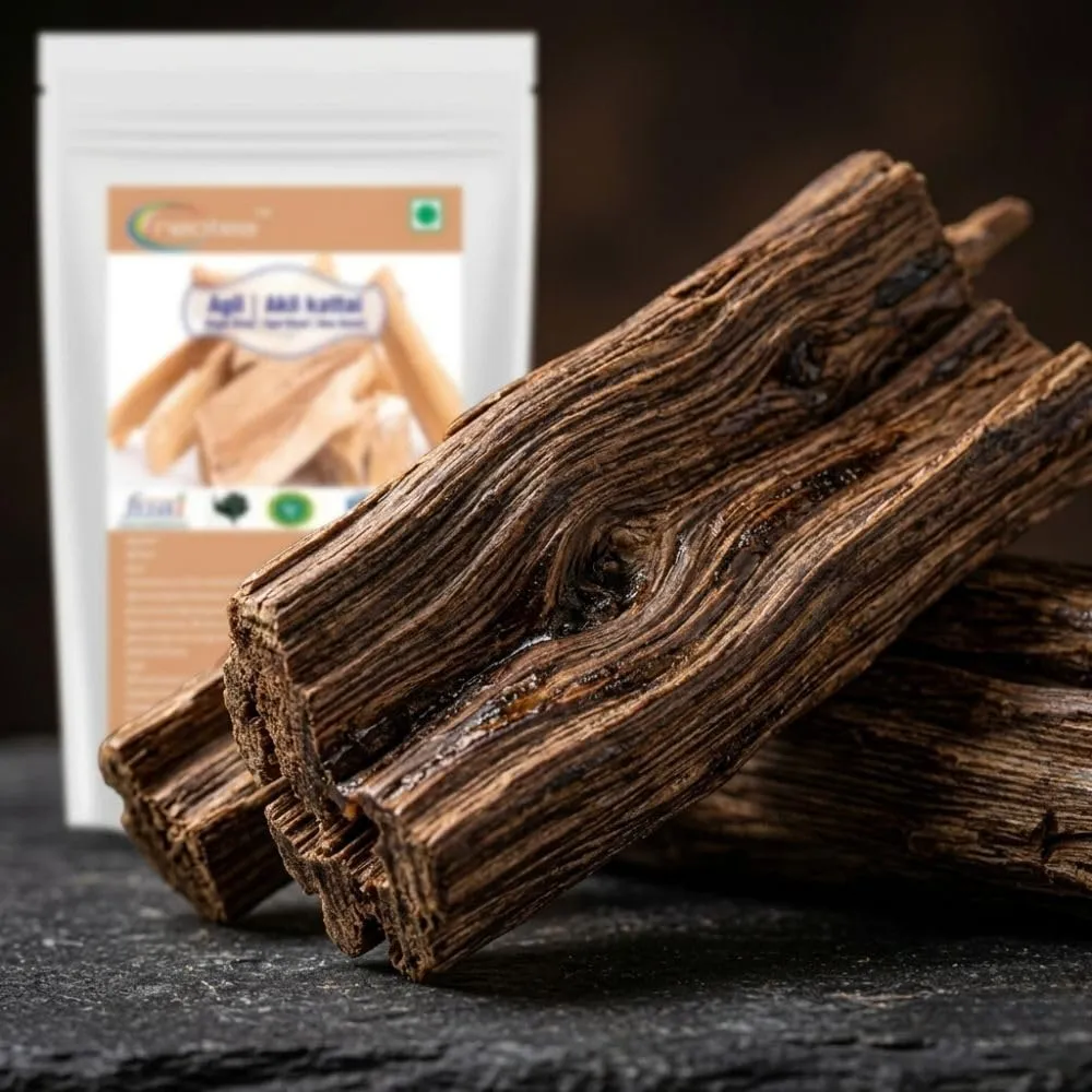 Akil Kattai Raw Herbal Wood | Whole Natural Akil Kattai Pieces | Traditional Indian Herbal Ingredient for Pooja, Herbal Preparations, Aroma & Traditional Home Practices | Unprocessed Raw Herb