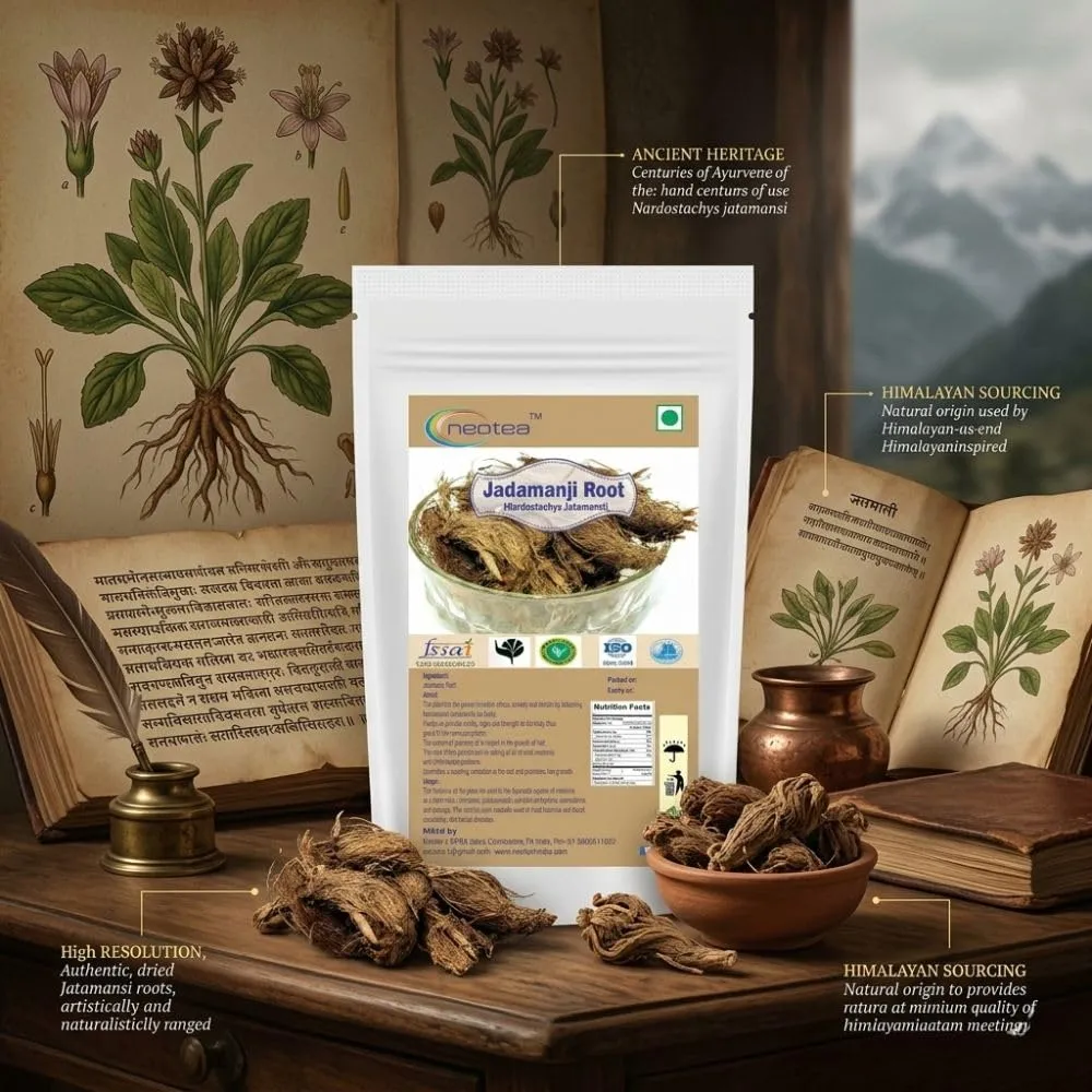 Jadamanji Root Raw Herbal | Dried Jadamanji Root Whole Herb | Traditional Indian Herbal Ingredient for Home Use, Herbal Preparations & Natural Wellness Routines