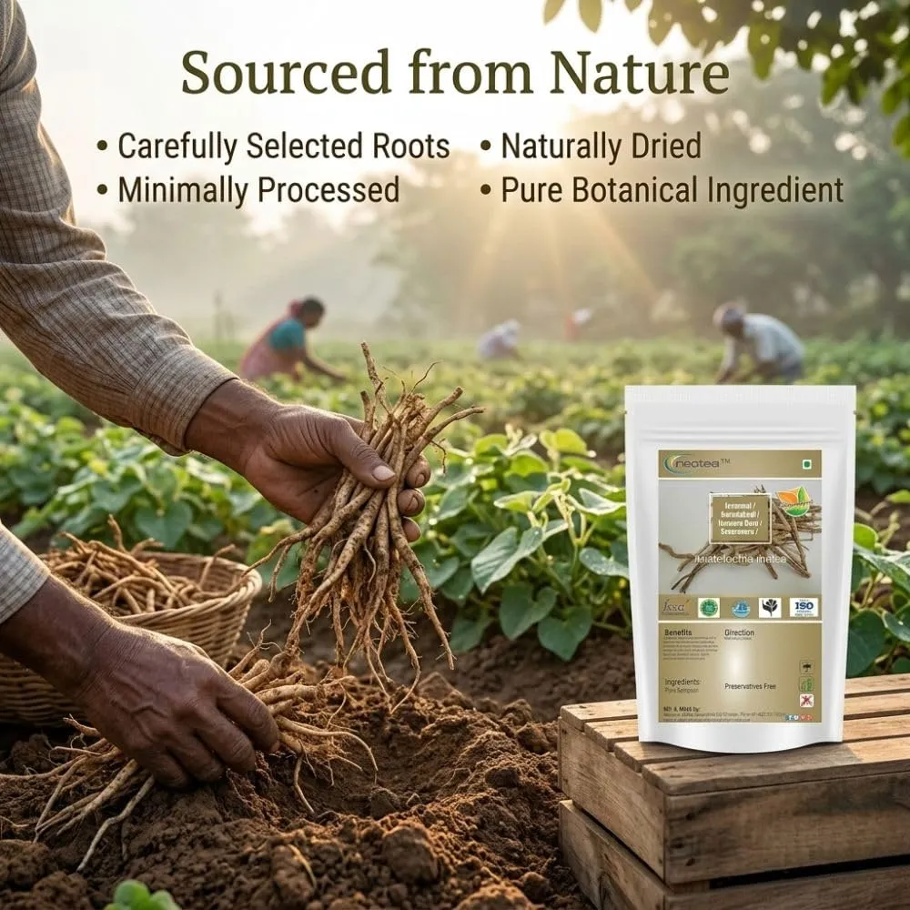 Garudakodi Raw Herb(Flax Isvarmul) | Dried Garudakodi Herbal Ingredient | Traditional Indian Herb for Herbal Preparations, Home Remedies & Natural Wellness Practices | Carefully Selected Raw Herb
