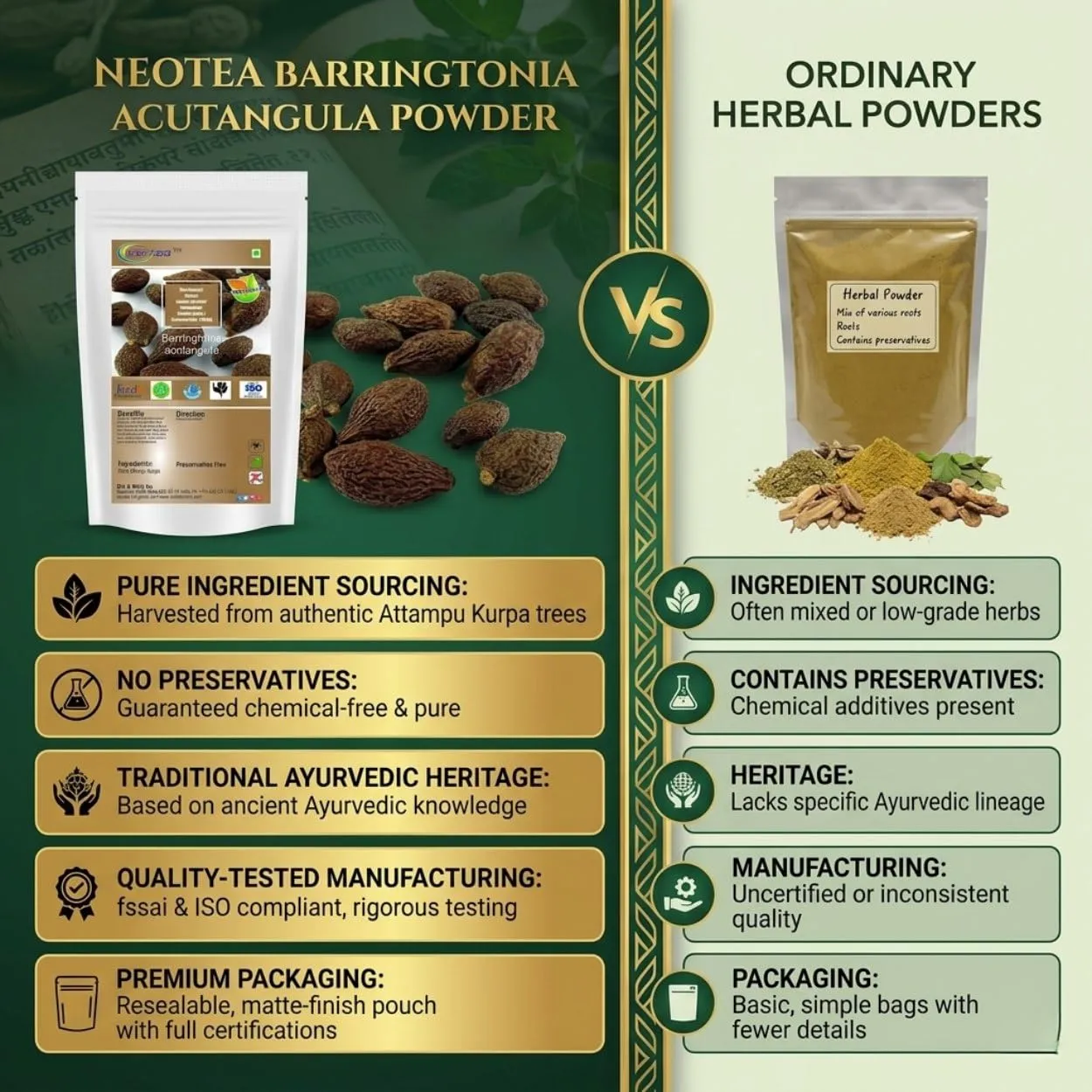 Samudra Pazham Raw Herbal (Barringtonia) | Whole Dried Samudra Pazham | Traditional Indian Herb for Herbal Preparations | Natural Dried Herb | Authentic Raw Herbal Ingredient