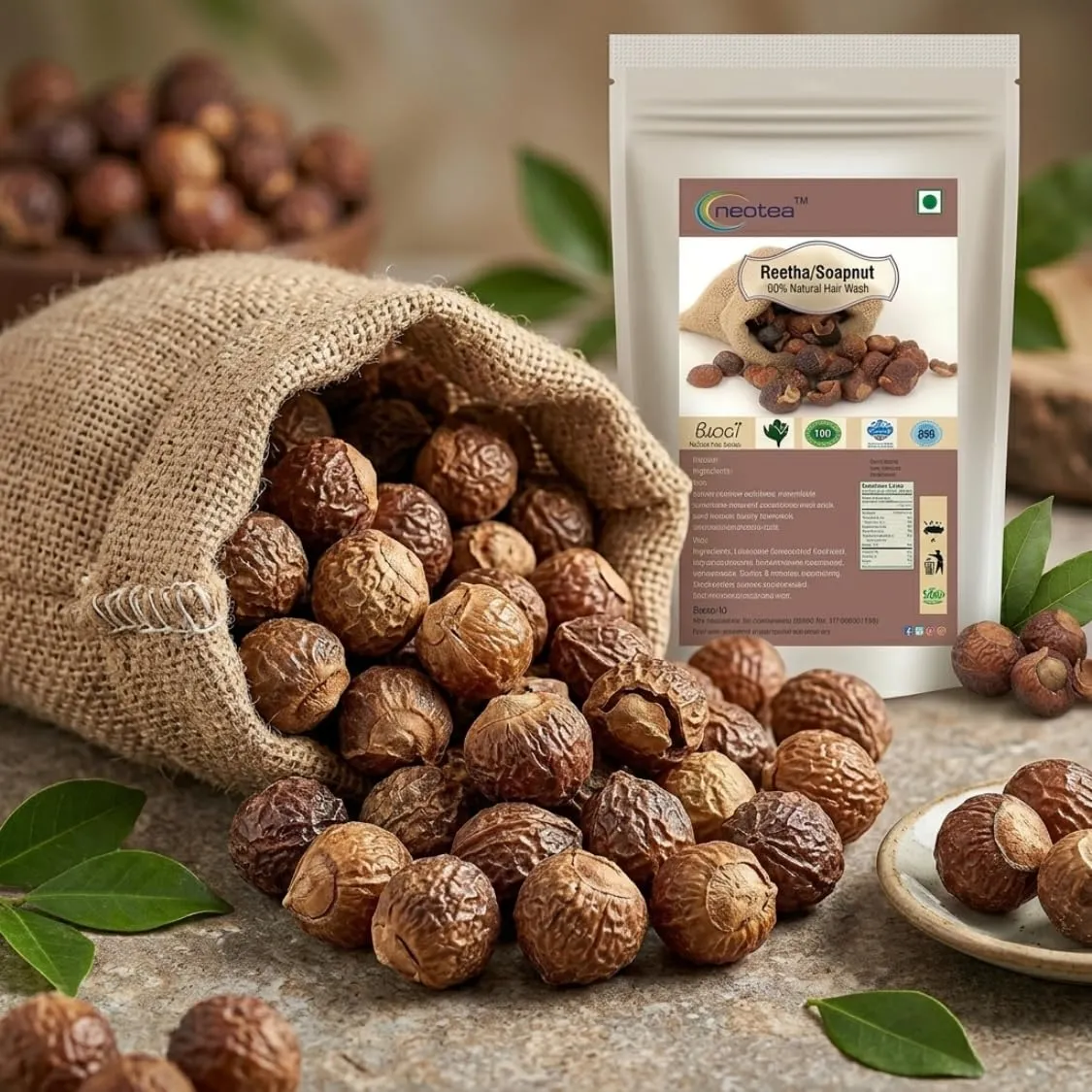 Boondi Kottai Raw Herbal(Soapnut) | Whole Dried Boondi Kottai | Natural Herbal Ingredient for Traditional Home Use, Herbal Preparations & DIY Uses | Unprocessed Dried Herb