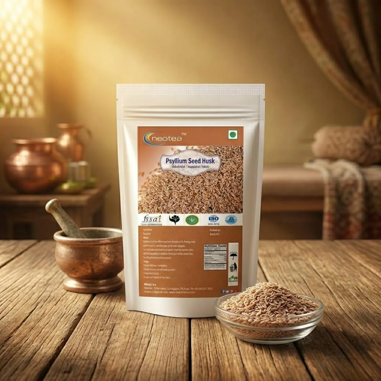 Isappakol Raw Herb (Psyllium Seed Husk) | Natural Whole Isappakol Herbal Ingredient | Traditionally Used Herbal Raw Material | Clean, Dried & Carefully Selected Herb | For Home Herbal Use