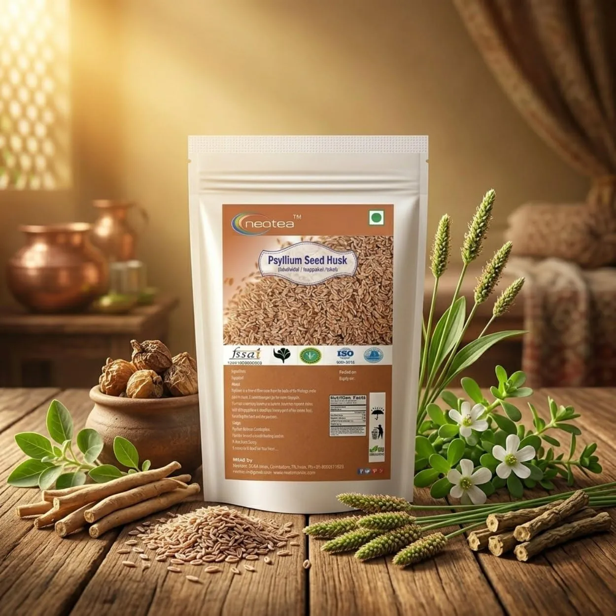 Isappakol Raw Herb (Psyllium Seed Husk) | Natural Whole Isappakol Herbal Ingredient | Traditionally Used Herbal Raw Material | Clean, Dried & Carefully Selected Herb | For Home Herbal Use