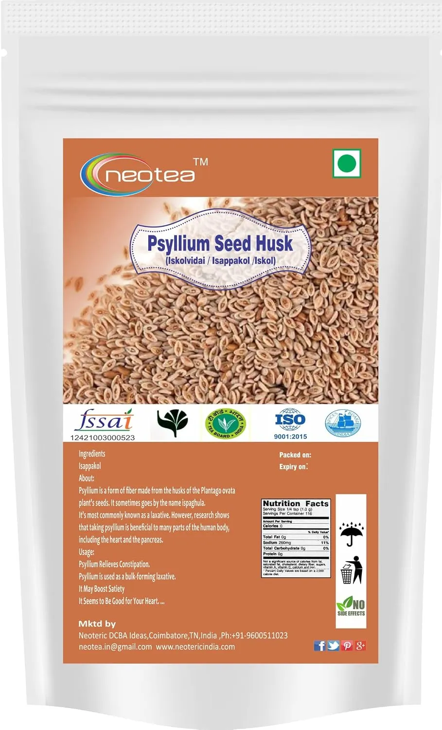 Isappakol Raw Herb (Psyllium Seed Husk) | Natural Whole Isappakol Herbal Ingredient | Traditionally Used Herbal Raw Material | Clean, Dried & Carefully Selected Herb | For Home Herbal Use